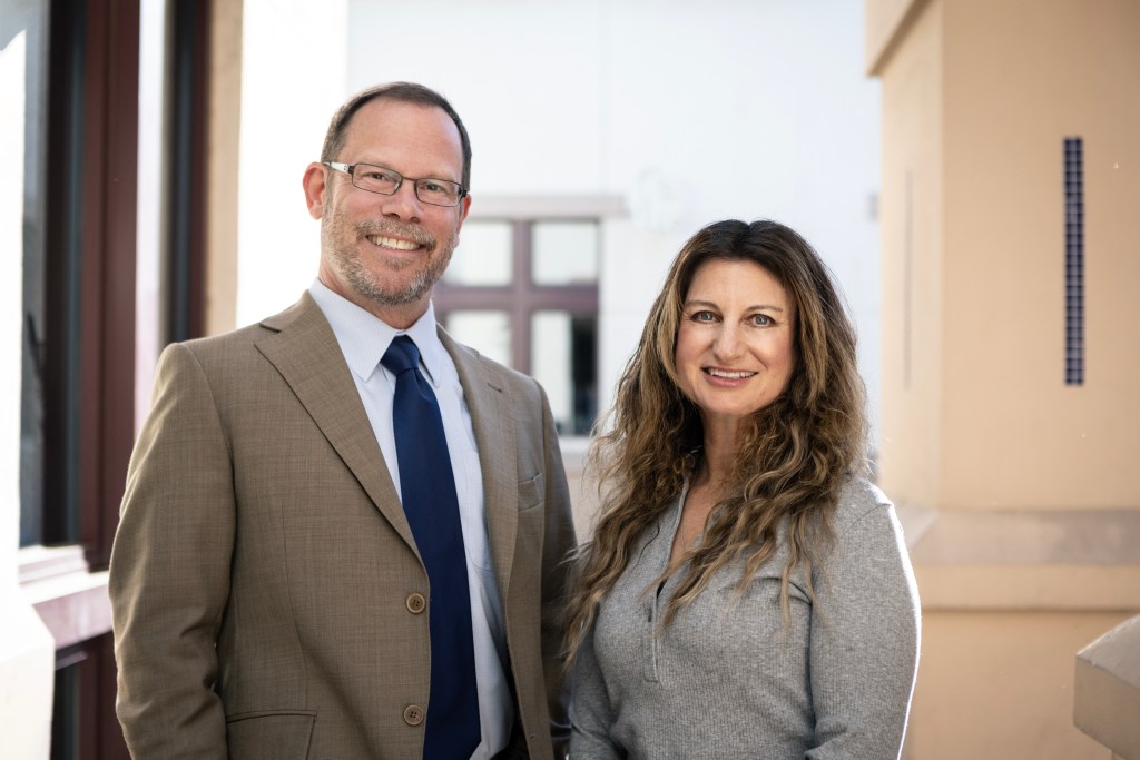 Divorce Lawyer Stephen Cawelti and his wife Laura